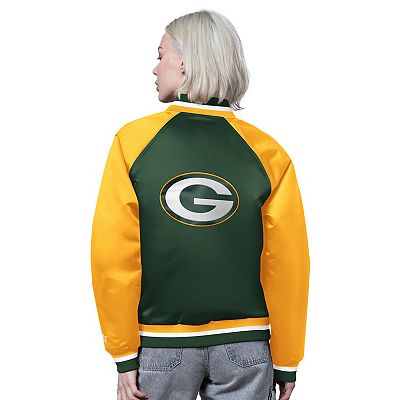 Women's Starter Green/Gold Green Bay Packers Satin Full-Snap