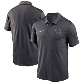 Men's Nike Anthracite Boise State Broncos Victory Solid Performance Polo