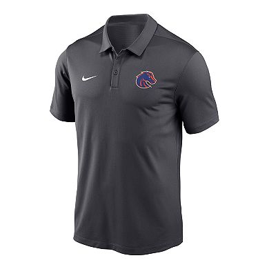 Men's Nike Anthracite Boise State Broncos Victory Solid Performance Polo