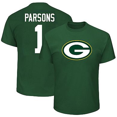 Men's Fanatics Micah Parsons Green Green Bay Packers Big & Tall Player Name & Number T-Shirt