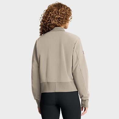 Women's Fanatics Tan New York Rangers Authentic Pro Road Full-Zip Bomber Jacket