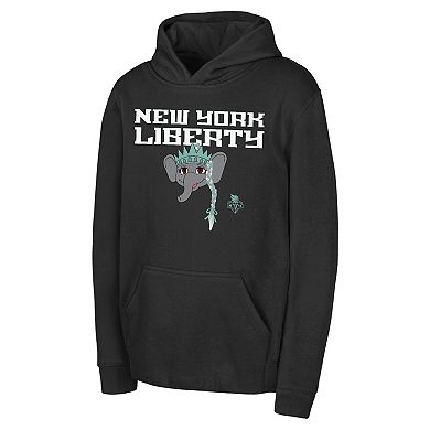 Youth Outerstuff Black New York Liberty City Cheer Hoodie