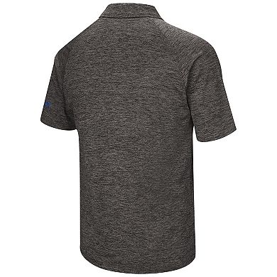 Men's Colosseum Heather Black Kentucky Wildcats Big & Tall Down Swing Raglan Polo