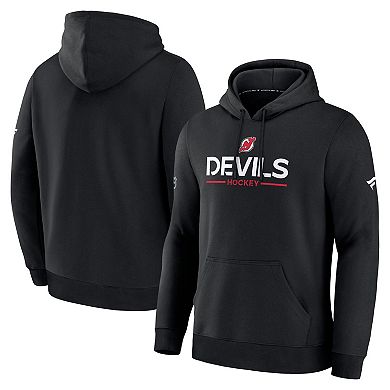 Men's Fanatics Black New Jersey Devils Authentic Pro Primary Hoodie