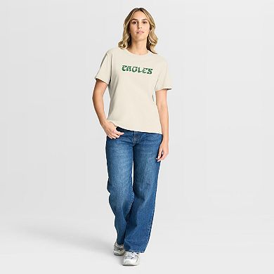 Women's Fanatics Cream Philadelphia Eagles Dove Legacy T-Shirt