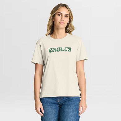 Women's Fanatics Cream Philadelphia Eagles Dove Legacy T-Shirt