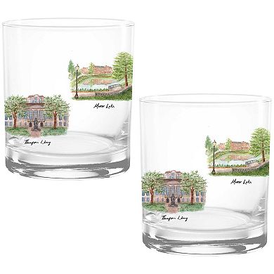 Ohio State Buckeyes 14oz. Laura Wilcox University Hall Two-Piece Rocks Glass Set
