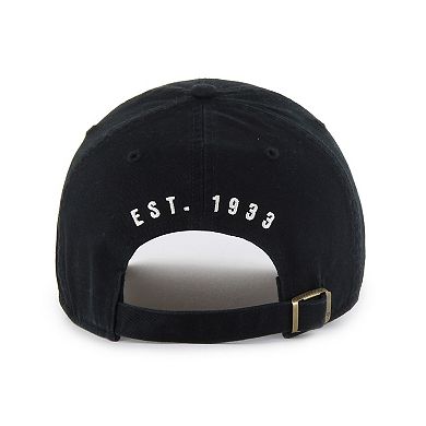 Men's '47 Black Pittsburgh Steelers Hard Hat Clean Up Adjustable Hat