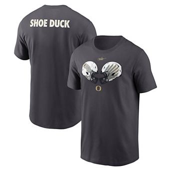 Men's Nike Anthracite Oregon Ducks Shoe Duck Unstoppable Force Dri-FIT T-Shirt