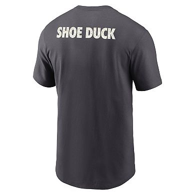 Men's Nike Anthracite Oregon Ducks Shoe Duck Unstoppable Force Dri-FIT T-Shirt