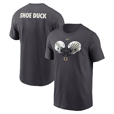 Men's Nike Anthracite Oregon Ducks Shoe Duck Unstoppable Force Dri-FIT T-Shirt