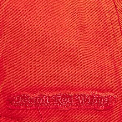 Men's Mitchell & Ness Red Detroit Red Wings Downtown Snow Wash Pro-Crown Adjustable Hat