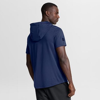 Men's Fanatics Navy Toronto Maple Leafs Authentic Pro Road Short Sleeve Hoodie