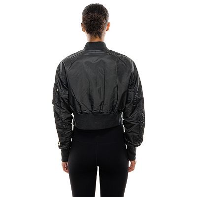 Women's New Era x Alpha Industries Black New York Mets Cropped