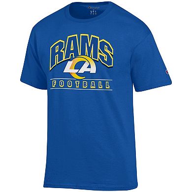 Men's Champion Royal Los Angeles Rams Football T-Shirt