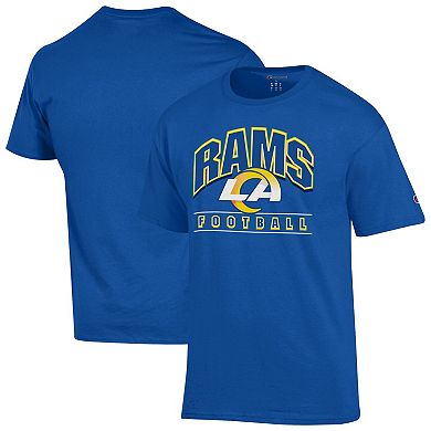 Men's Champion Royal Los Angeles Rams Football T-Shirt