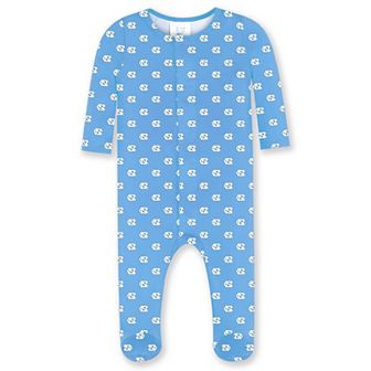 Newborn & Infant ZooZatz Carolina Blue North Carolina Tar Heels Magnetic Closure Sleeper