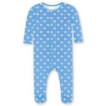 Newborn & Infant ZooZatz Carolina Blue North Carolina Tar Heels Magnetic Closure Sleeper