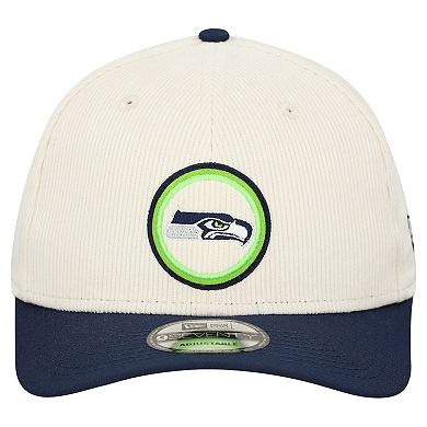Men's New Era Stone Seattle Seahawks Loyal Corduroy 9SEVENTY Adjustable Hat
