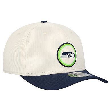 Men's New Era Stone Seattle Seahawks Loyal Corduroy 9SEVENTY Adjustable Hat