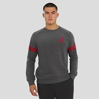 Men's J. Palmer Gray Alabama Crimson Tide Players Lounge Raglan Tri-Blend Sweatshirt