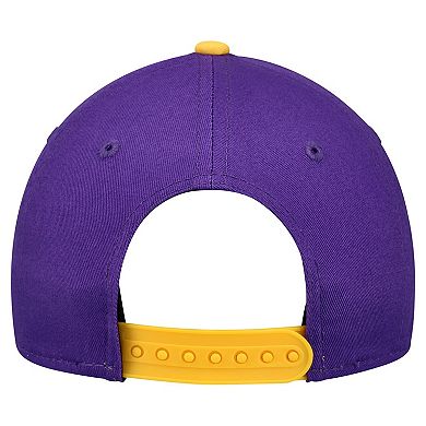 Youth New Era Purple/Gold Minnesota Vikings Arch COOLERA 9FORTY A-Frame Adjustable Hat