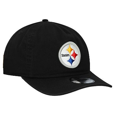 Men's New Era Black Pittsburgh Steelers Team 19TWENTY Adjustable Hat