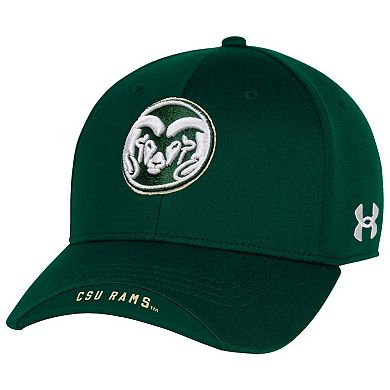 Men's Under Armour Green Colorado State Rams Sideline Blitzing Accent Iso-Chill Adjustable Hat