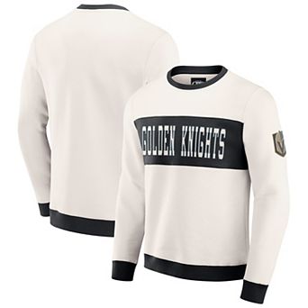 Men's Darius Rucker Collection by Fanatics White Vegas Golden Knights Colorblock Pullover Sweatshirt