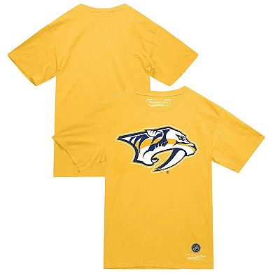 Men's Mitchell & Ness Gold Nashville Predators Heritage T-Shirt