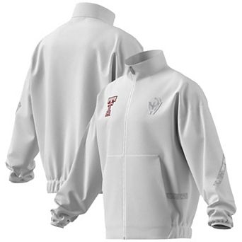Men's adidas x Mahomes White Texas Tech Red Raiders Strategy Full-Zip Track Jacket