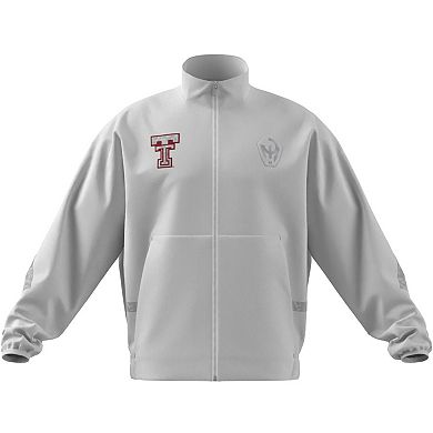 Men's adidas x Mahomes White Texas Tech Red Raiders Strategy Full-Zip Track Jacket