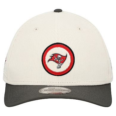 Men's New Era Stone Tampa Bay Buccaneers Loyal Corduroy 9SEVENTY Adjustable Hat