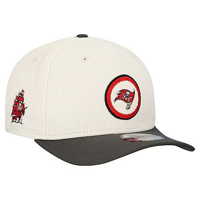 Men's New Era Stone Tampa Bay Buccaneers Loyal Corduroy 9SEVENTY Adjustable Hat