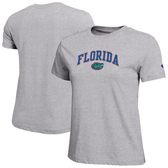 Women's Champion Heather Gray Florida Gators Arched Over Logo T-Shirt