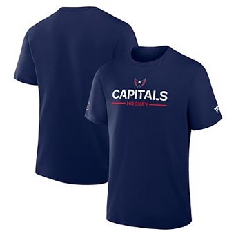 Men's Fanatics Navy Washington Capitals Authentic Pro Primary T-Shirt