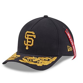 Men's New Era x Alpha Industries Black San Francisco Giants A-Frame 9FORTY Adjustable Hat