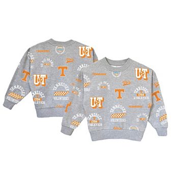 Girls Youth Gameday Couture Gray Tennessee Volunteers Always On Repeat Pullover Sweatshirt