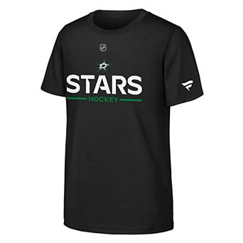 Youth Fanatics Black Dallas Stars Authentic Pro Wordmark T-Shirt