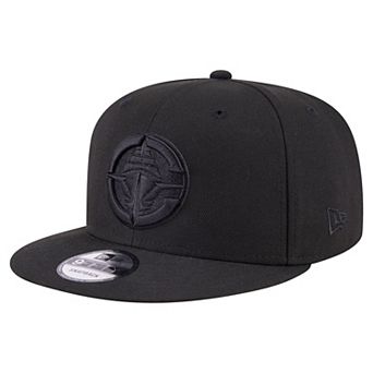 Men's New Era Black LA Clippers Black On Black 9FIFTY Snapback Hat