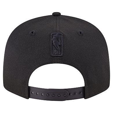 Men's New Era Black LA Clippers Black On Black 9FIFTY Snapback Hat