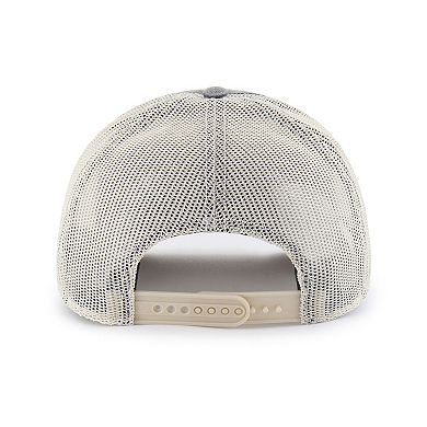 Men's '47 Charcoal Colorado Avalanche Canteen Pigment Dyed Patch Trucker Adjustable Hat