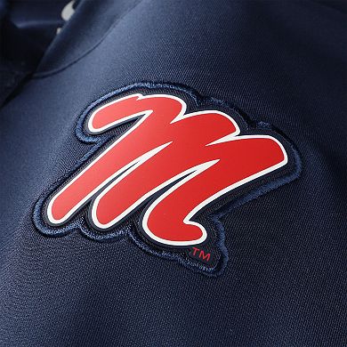 Men's Nike Navy Ole Miss Rebels Dri-FIT Half-Zip Pullover