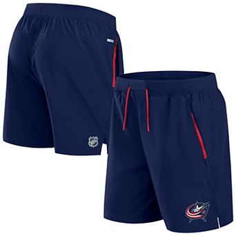 Men's Fanatics Navy Columbus Blue Jackets Authentic Pro Rink Performance Shorts