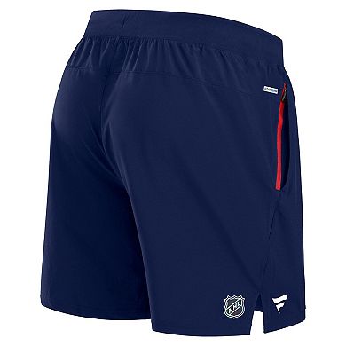 Men's Fanatics Navy Columbus Blue Jackets Authentic Pro Rink Performance Shorts
