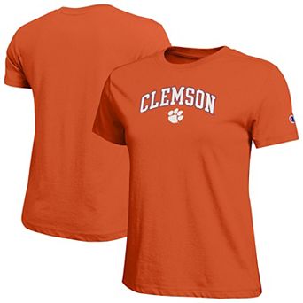 Women's Champion Orange Clemson Tigers Arched Over Logo T-Shirt