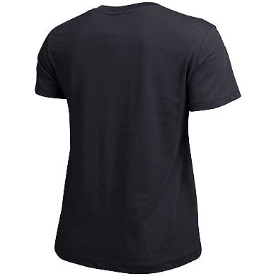 Women's Champion Black Nebraska Huskers Arched Over Logo T-Shirt
