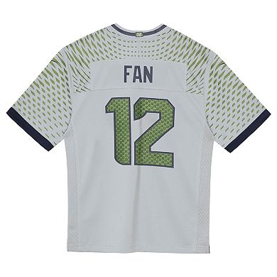 Toddler Nike 12s Wolf Gray Seattle Seahawks 2025 Rivalries Collection Game Jersey