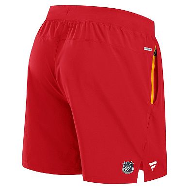 Men's Fanatics Red Calgary Flames Authentic Pro Rink Performance Shorts