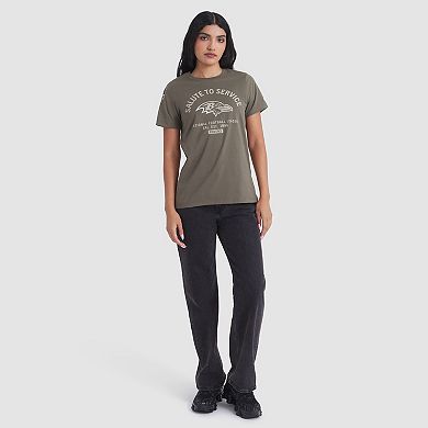 Women's Nike Olive Baltimore Ravens 2025 Salute to Service Sideline T-Shirt